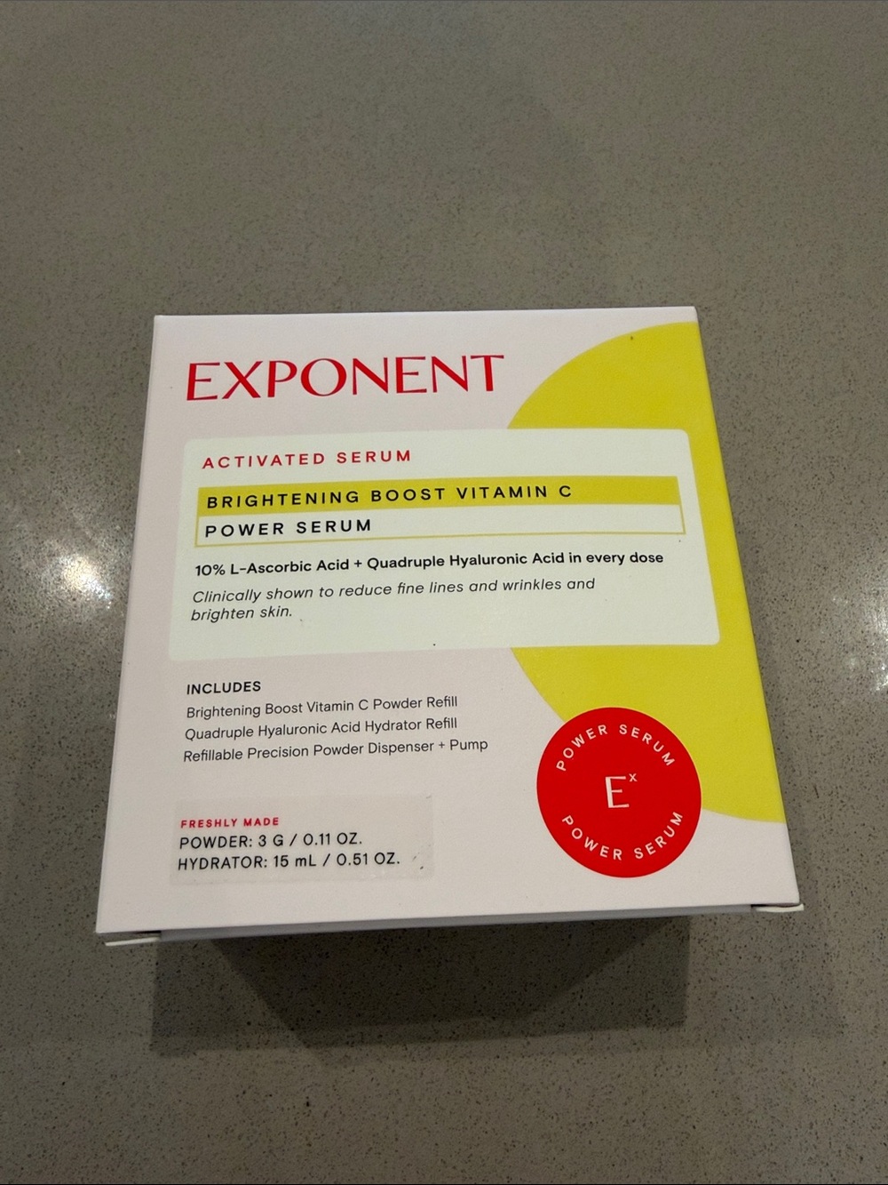 Exponent. Wait Brightening Boost Vitamin C Power Serum